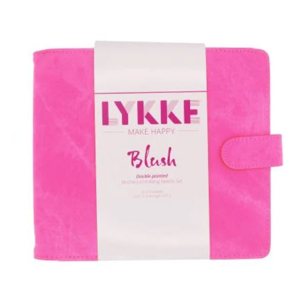 LYKKE Strømpepindesæt Blush, Fuchsia, 15 cm (4.00-9.00 mm)